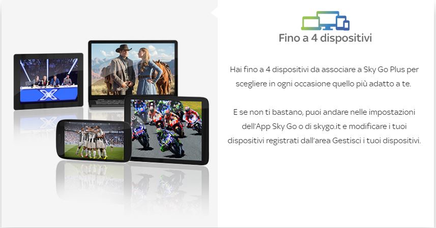 Sky Go Plus - nuove funzioni rispetto a Sky Go