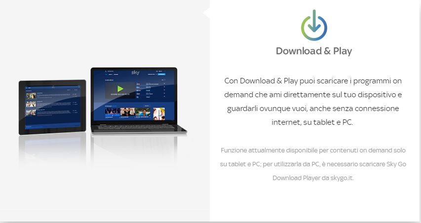 Sky Go Plus - nuove funzioni rispetto a Sky Go